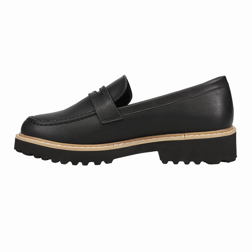 Boost Lug Sole Loafers Comfort Heel