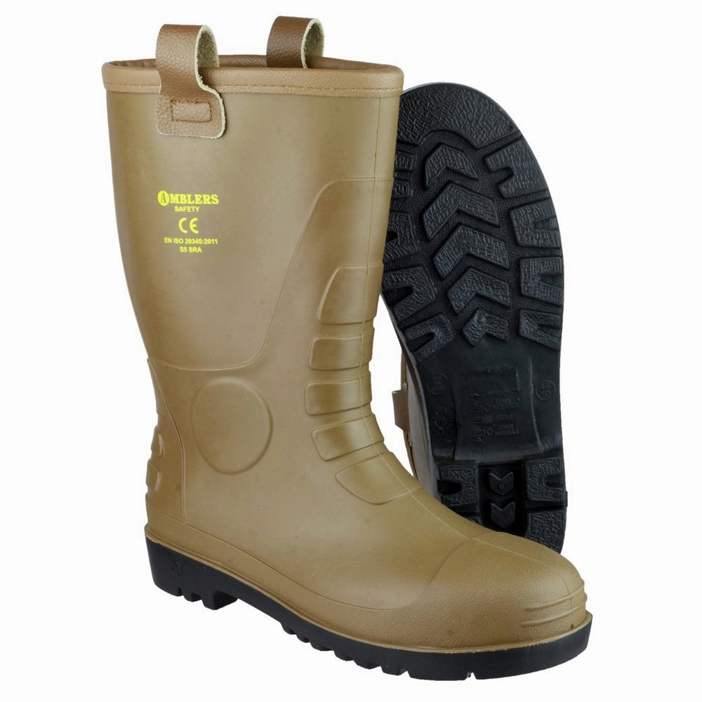 Minimal Footwear Weather Ready Amblers Safety Fs95 Waterproof Pvc Pull On Safety Rigger Boot