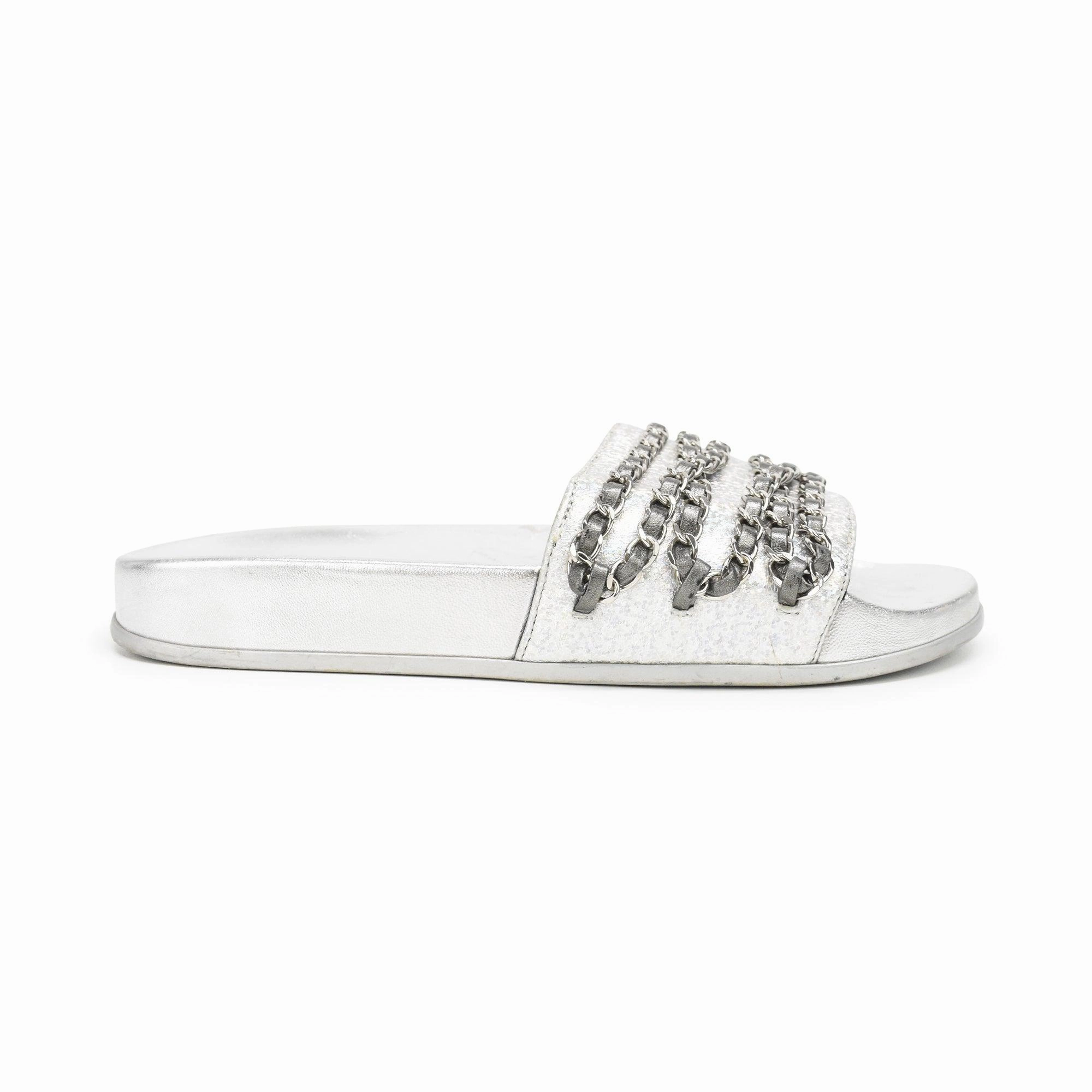 Chanel Chain Slides - Women'S 37 Functional Footwear Pain Relief