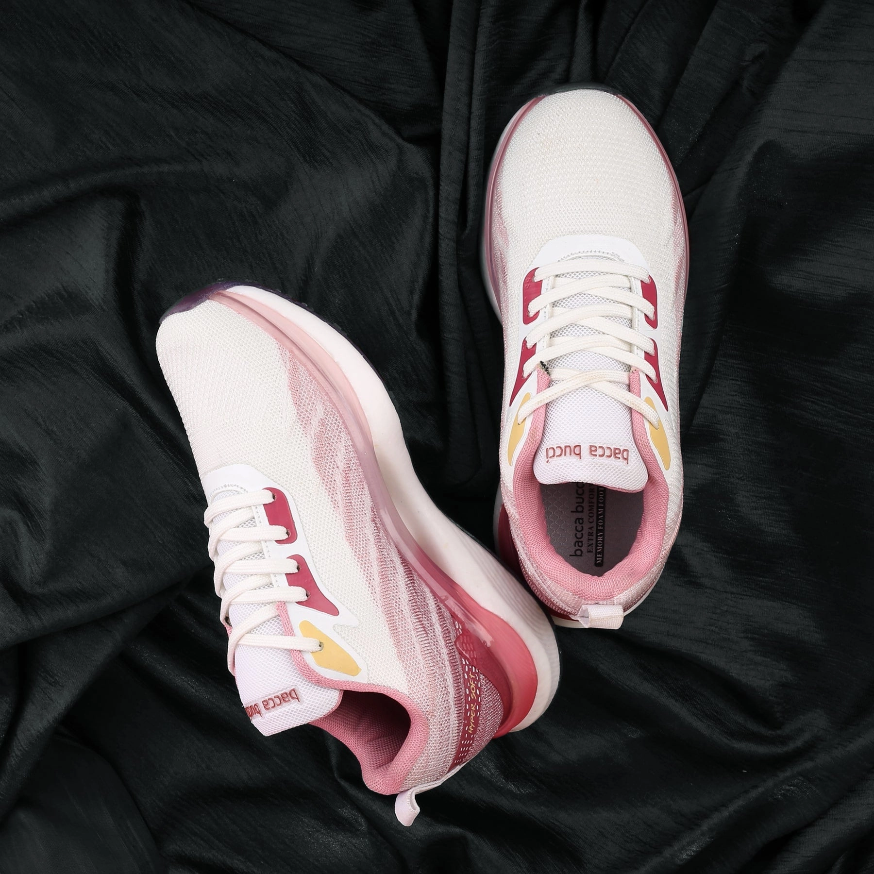 Bacca Bucci Hypersoft Series For Women With Ultra-Rebounce Outsole & Iconic Breathable Engineered Knit Upper Easy Clean