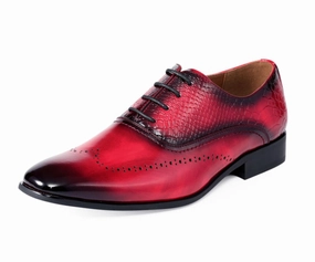 Burke Red Classic Sneakers Wide Fit
