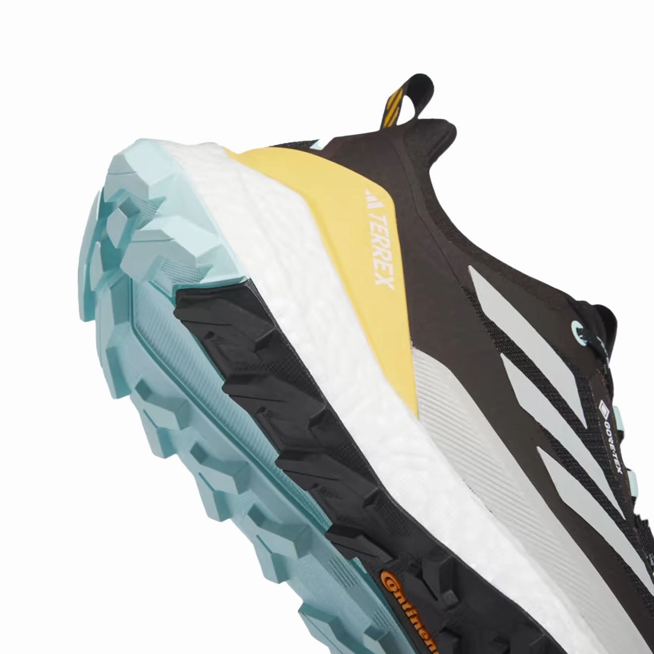 Adidas Terrex Free Hiker 2.0 Low Gore-Tex Hiking Shoes Core Black / Wonder Silver / Semi Flash Aqua Classic Sneakers Casual Comfort