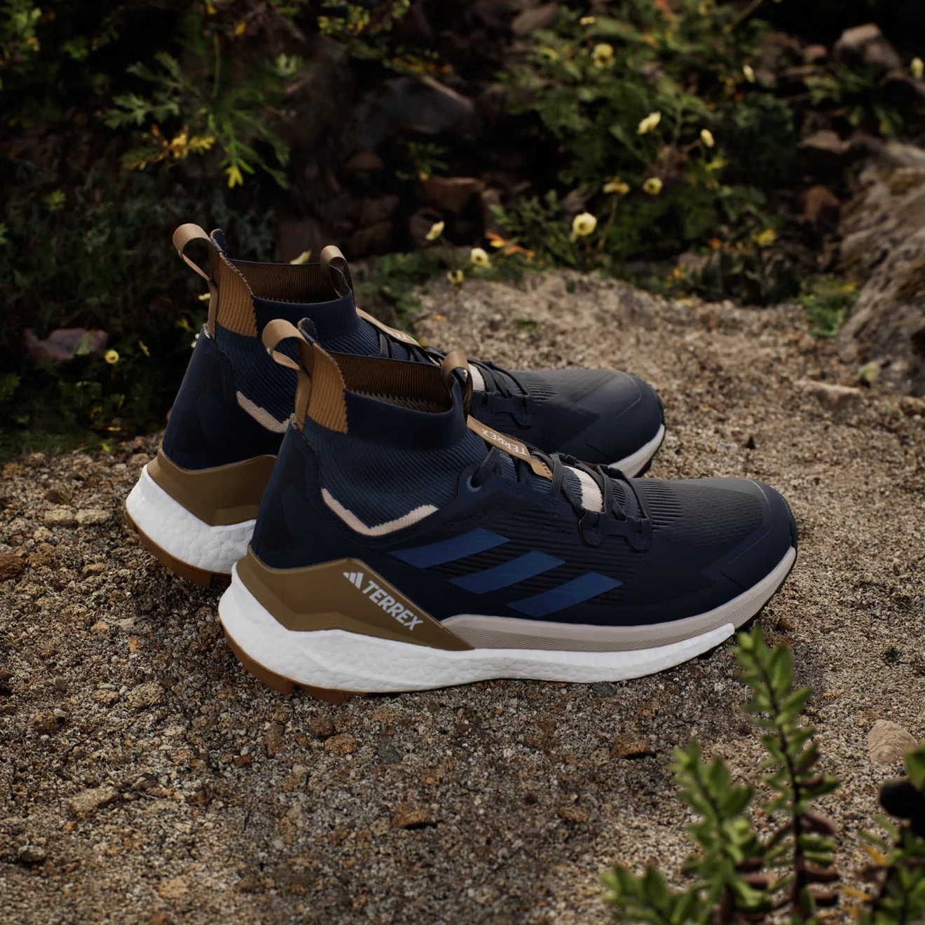 Adidas Terrex Free Hiker 2.0 Hiking Shoe Legend Ink / Wonder Steel Minimalist Shoes Rugged