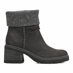 Gresa Waterproof Block Heel Round Toe Casual Booties Cloud Comfort Minimalist Shoes