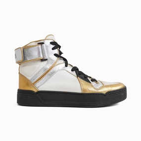 Walking Shoes Comfort Shoes Gucci 'Tri Color' Hightop Sneakers - Women'S 37