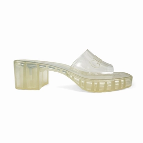 Rugged Sole Eco Friendly Gucci Rubber Sandals - Women'S 38
