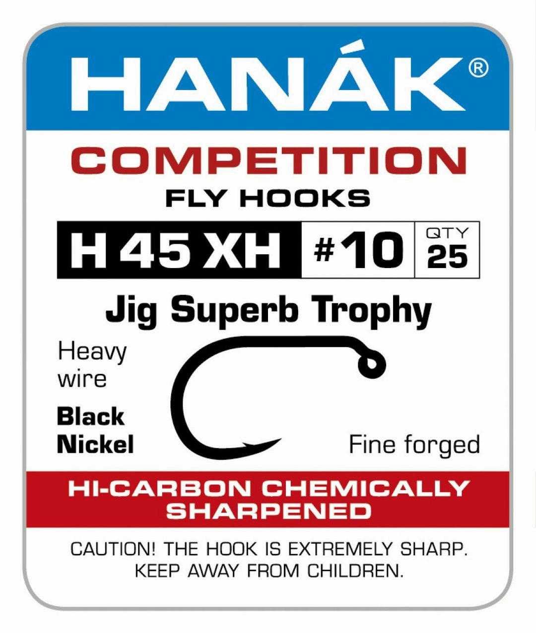 Hanak 45 XH Jig Superb Hook 25 Pack