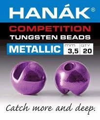 Hanak Competition Tungsten Bead Metallic Slotted Dark Violet