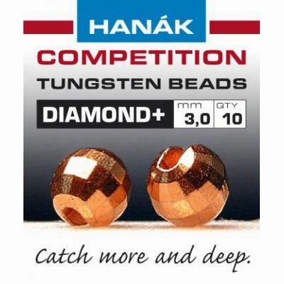 Hanak Diamond  Slotted Tungsten Beads 20 pack
