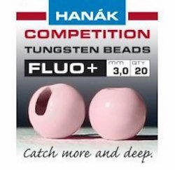 Hanak Fluo  Slotted Tungsten Beads 20 pack