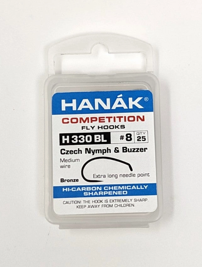 Hanak Hooks Model 330 Czech Nymph 25 Pack