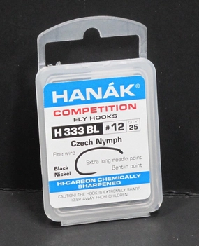 Hanak Hooks Model 333 BL Czech Nymph 25 Pack