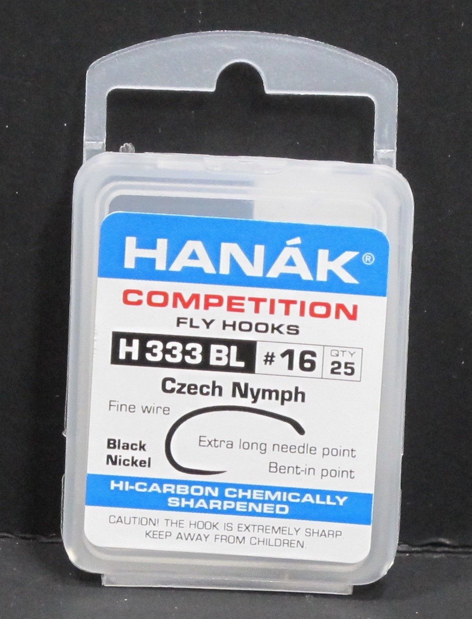 Hanak Hooks Model 333 BL Czech Nymph 25 Pack