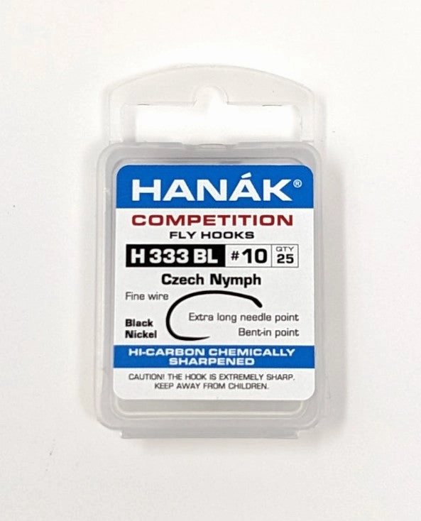 Hanak Hooks Model 333 BL Czech Nymph 25 Pack