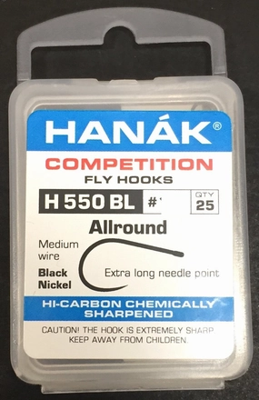 Hanak Hooks Model 550 Nymph 25 Pack