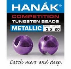 Hanak Metallic  Slotted Tungsten Beads 20 pack