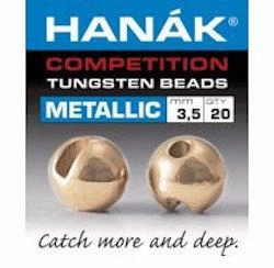 Hanak Metallic  Slotted Tungsten Beads 20 pack