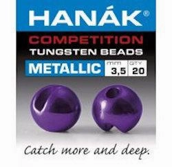 Hanak Metallic  Slotted Tungsten Beads 20 pack