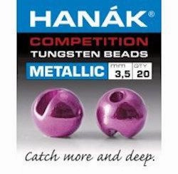 Hanak Metallic  Slotted Tungsten Beads 20 pack