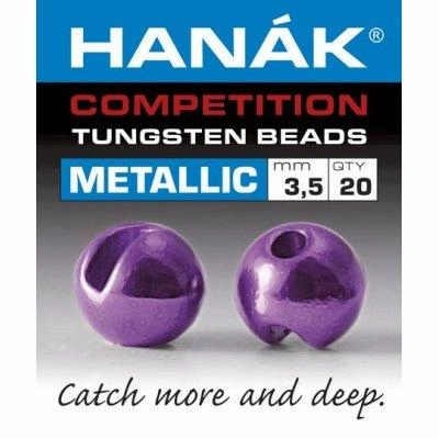 Hanak Metallic  Slotted Tungsten Beads 20 pack