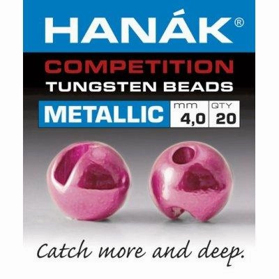 Hanak Metallic  Slotted Tungsten Beads 20 pack