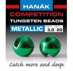 Hanak Metallic  Slotted Tungsten Beads 20 pack