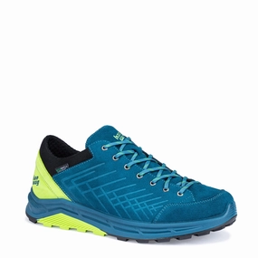 Hanwag Coastrock Low Es Shoe Seablue / Sulphur Statement Footwear