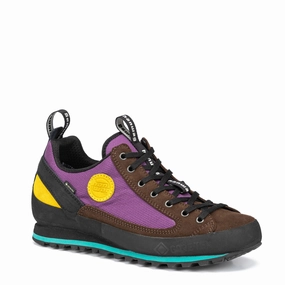 Unisex Shoes Comfort Technology Hanwag Rotpunkt Low Gtx Brown / Violet