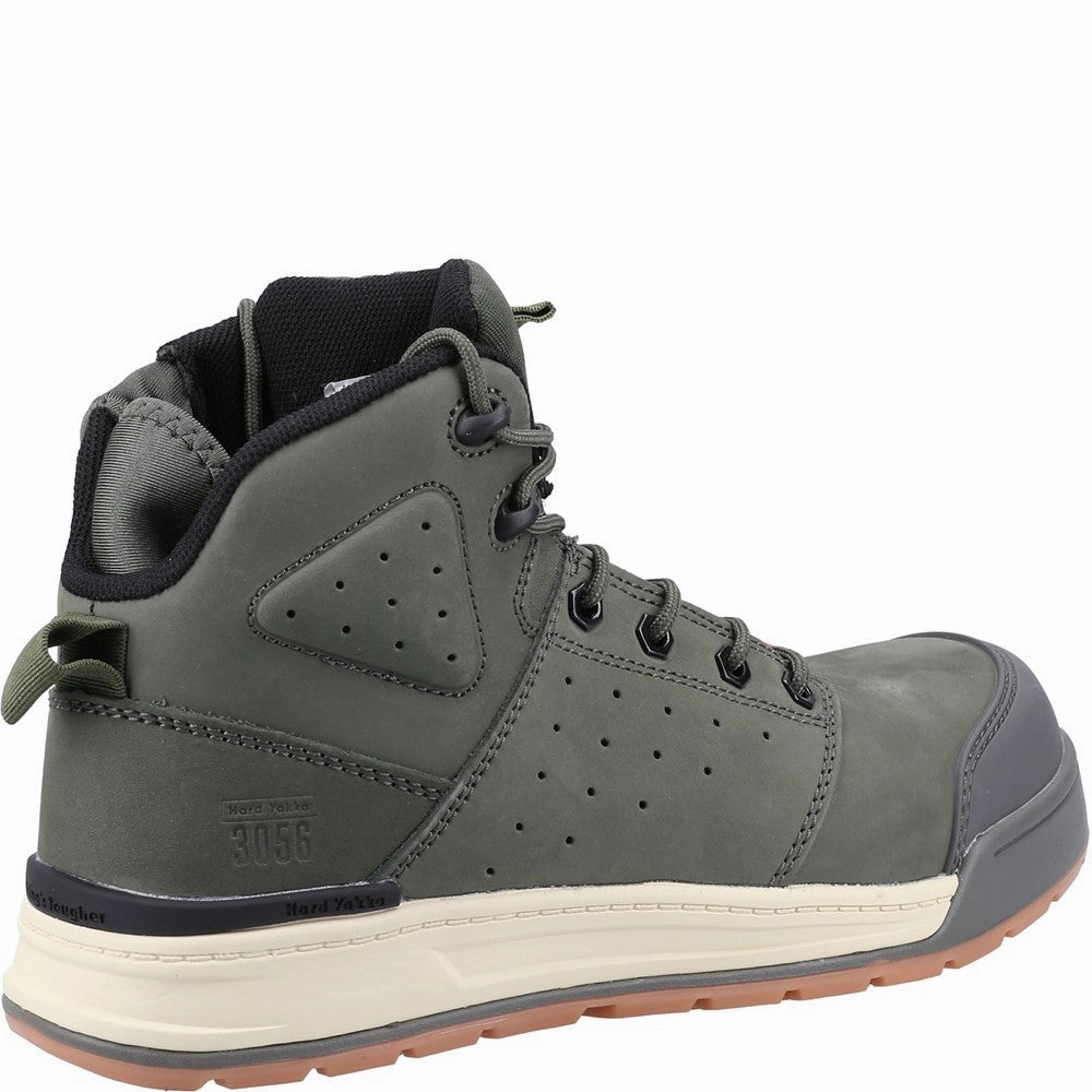 Orthotic Friendly Leather Shoes Hard Yakka 3056 Lace Zip Safety Boot