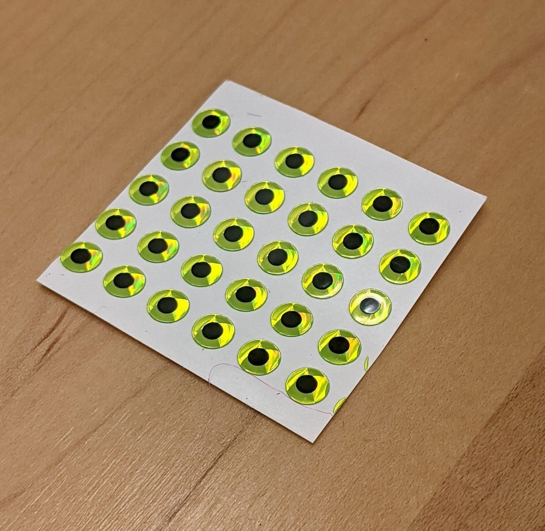 Hareline Adhesive Eyes