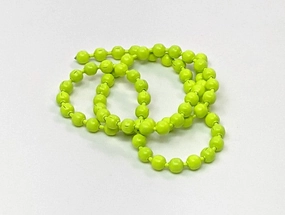 Hareline Bead Chain Fluorescent Chartreuse Medium