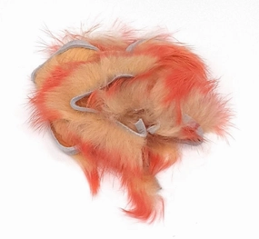 Hareline Crosscut Two-Tone Rabbit Flesh Strip