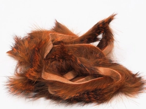 Hareline Dubbin Black Barred Rabbit Strip Magnum