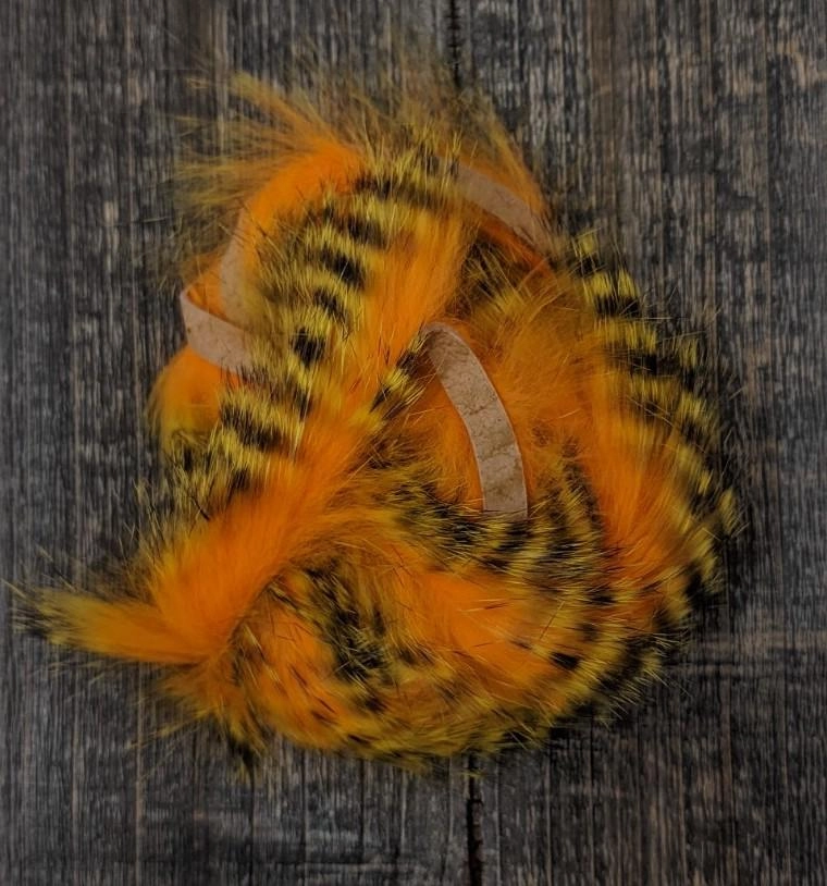 Hareline Dubbin Magnum Tiger Barred Rabbit Strips