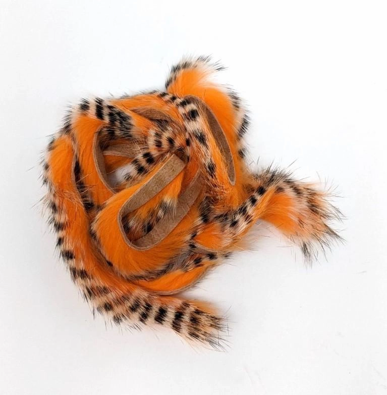 Hareline Dubbin Magnum Tiger Barred Rabbit Strips