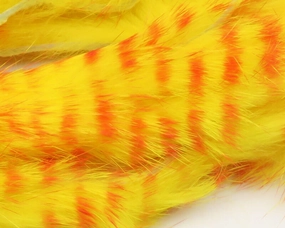 Hareline Dubbin Red Barred Rabbit Strips