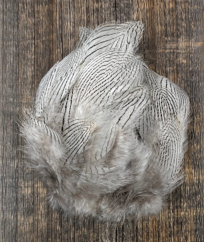 Hareline Dubbin Silver Pheasant Body Feathers