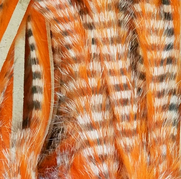 Hareline Dubbin Tiger Barred Rabbit Strips 1/8"