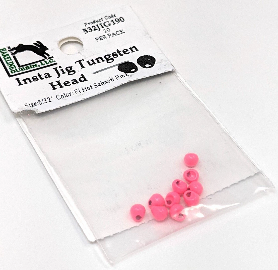 Hareline Insta Jig Tungsten Head 10 Pack