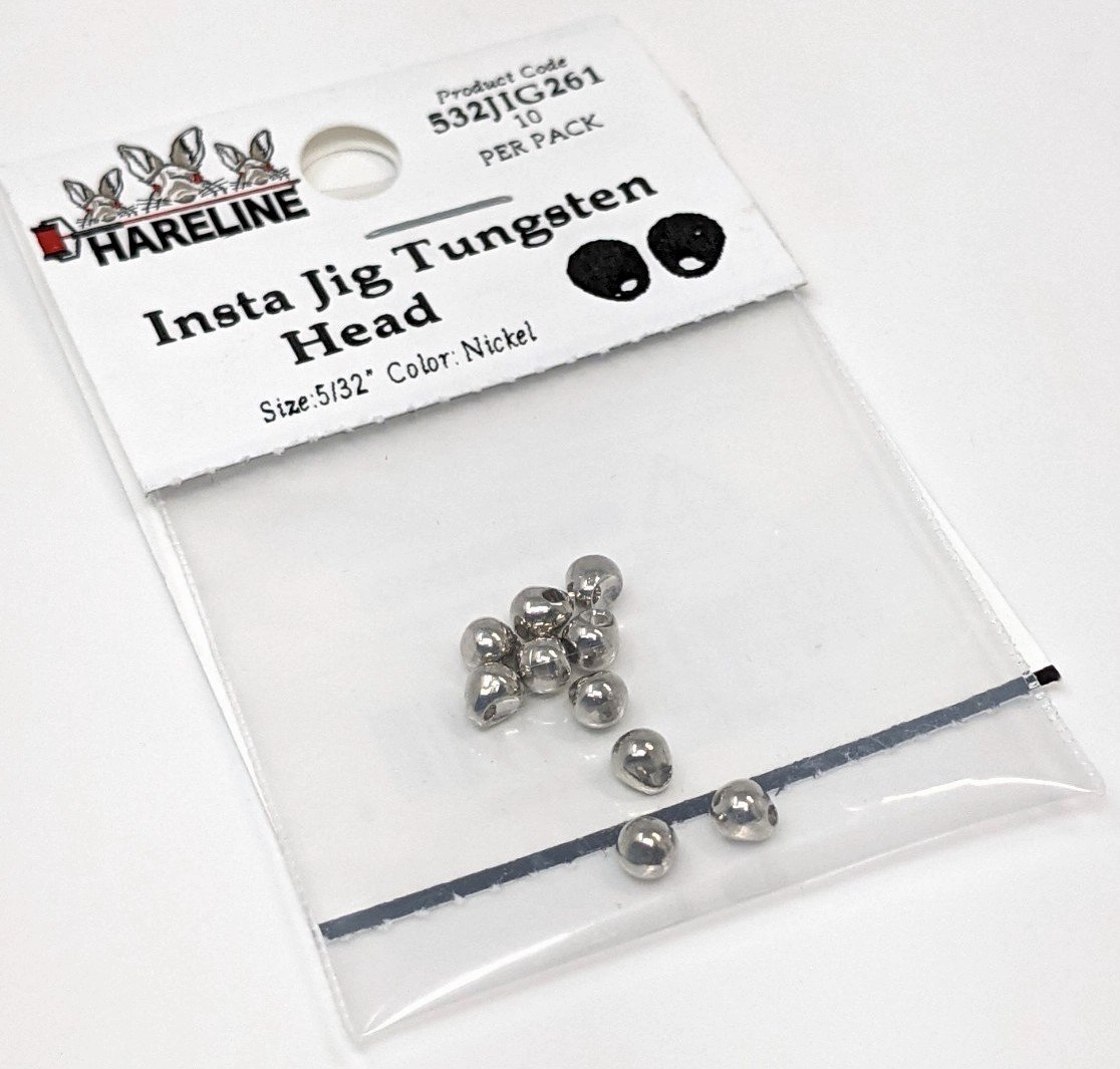 Hareline Insta Jig Tungsten Head 10 Pack