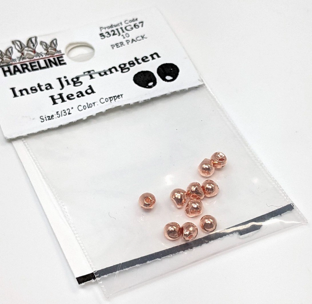 Hareline Insta Jig Tungsten Head 10 Pack