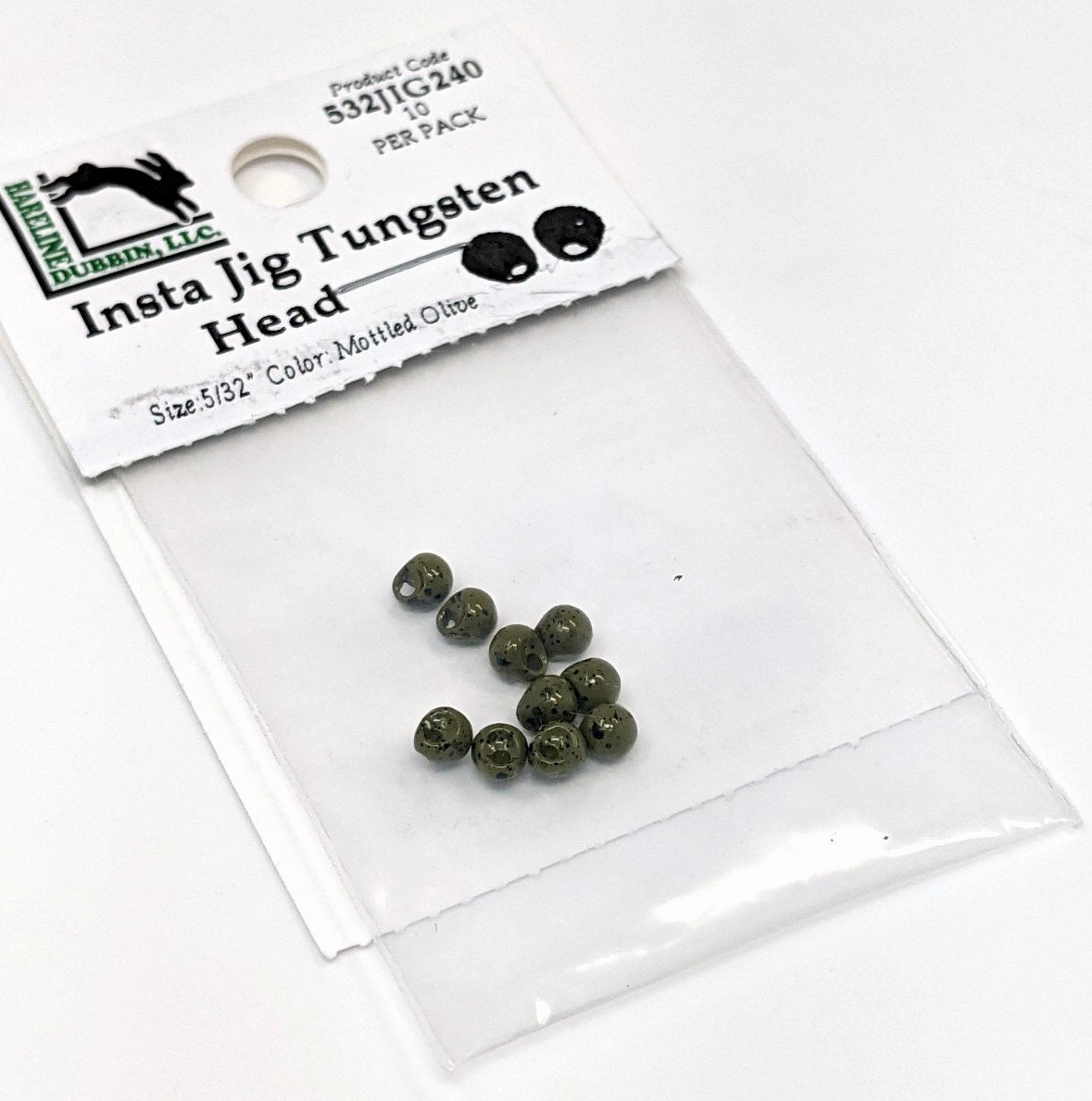 Hareline Insta Jig Tungsten Head 10 Pack