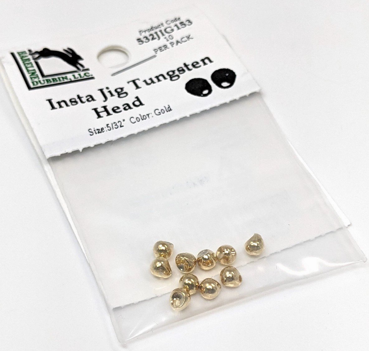 Hareline Insta Jig Tungsten Head 10 Pack