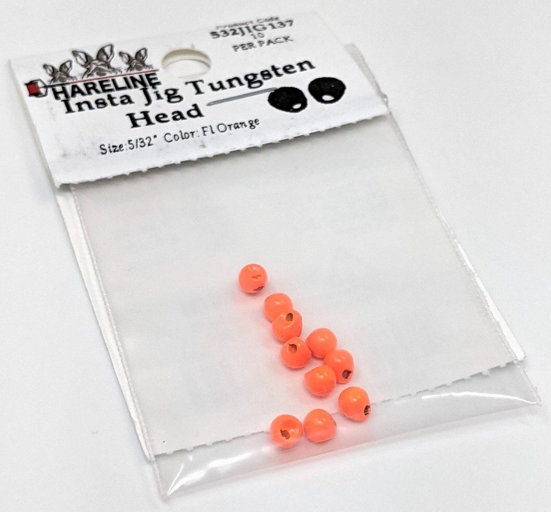 Hareline Insta Jig Tungsten Head 10 Pack