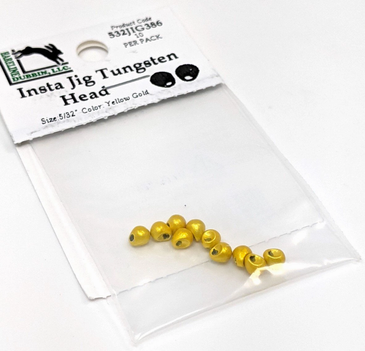 Hareline Insta Jig Tungsten Head 10 Pack