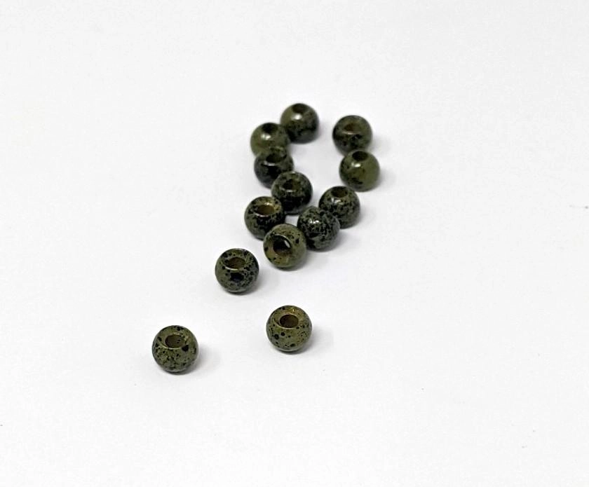 Hareline Mottled Dazzle Brass Bead 24 Pack