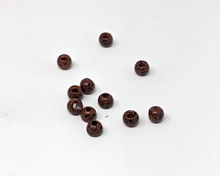 Hareline Mottled Dazzle Brass Bead 24 Pack