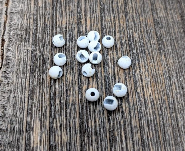 Hareline Mottled Tactical Slotted Tungsten Beads