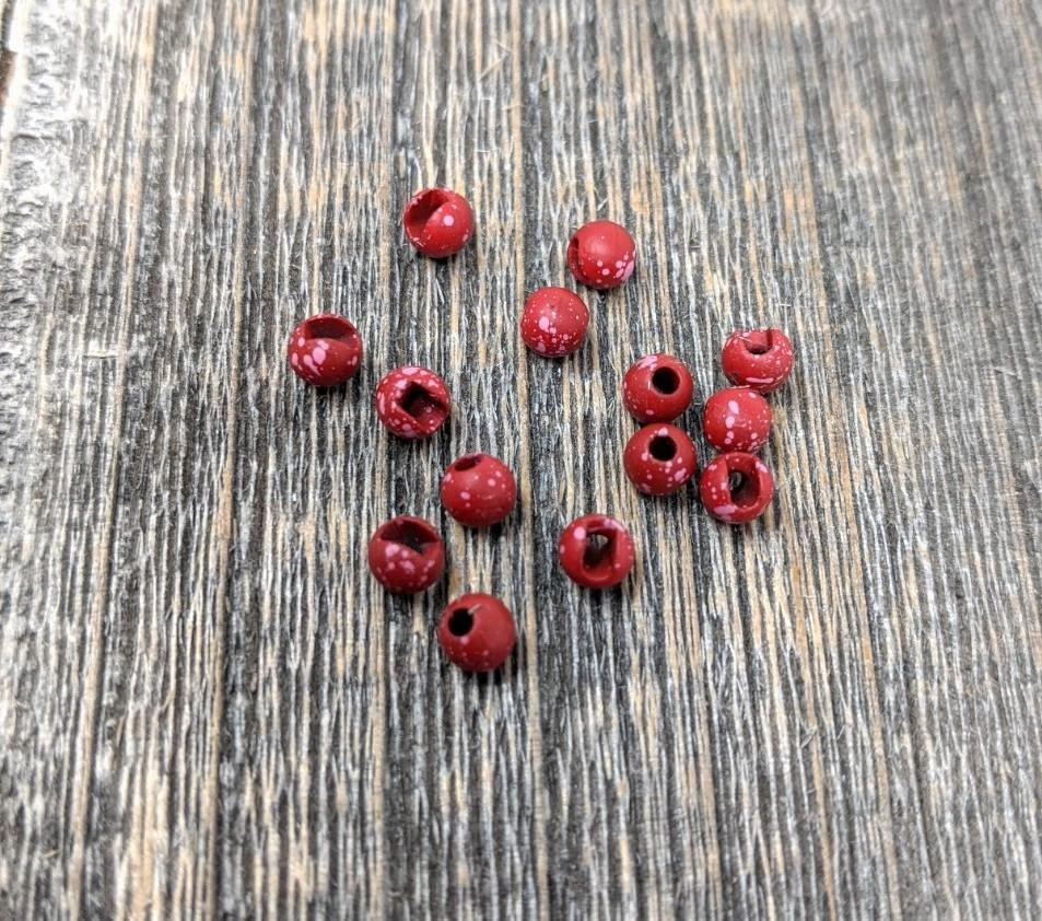 Hareline Mottled Tactical Slotted Tungsten Beads