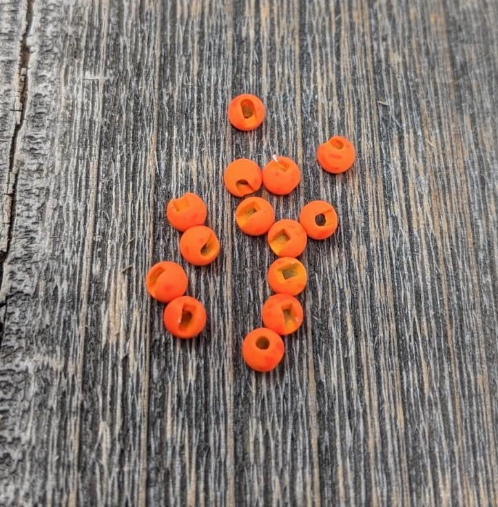 Hareline Mottled Tactical Slotted Tungsten Beads